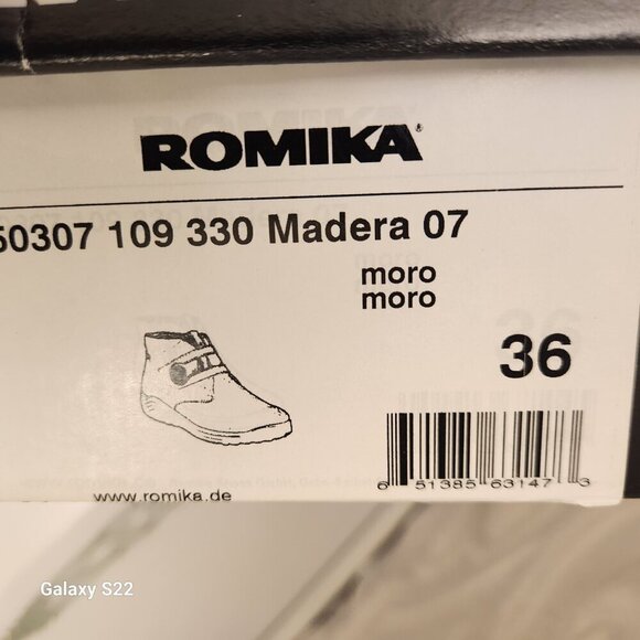 Romika MADERA - Ankle boots Brown Suede/ Patent Leather Size 36. NIB. US 5-5.5 - Picture 10 of 12